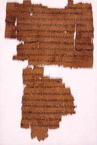 Papyrus fragment of the 'Coma Berenices' by Callimachus (1st cent. b.C. from Oxyrhynchus). Firenze, Biblioteca Medicea Laurenziana, PSI IX 1092r..