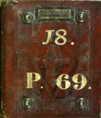 Medici binding. Firenze, Biblioteca Medicea Laurenziana, Plut. 69.18 (front cover)