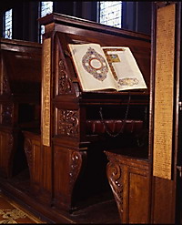 Wooden bench (Pluteus) in Michelangelo's Library